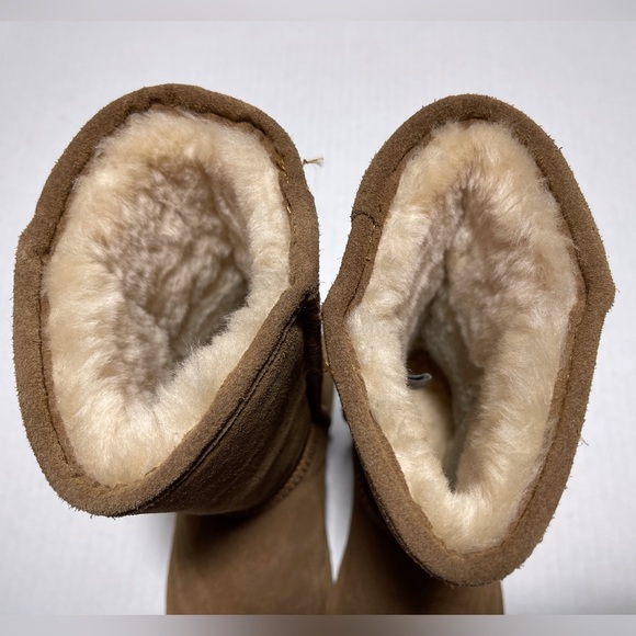 BearPaw Emma Tall Suede Sheepskin Winter Boots - Picture 8 of 16